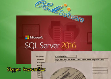 Oryginalny Microsoft Sql Server 2016 Standard OPK Std Ed Runtime 2016 Emb