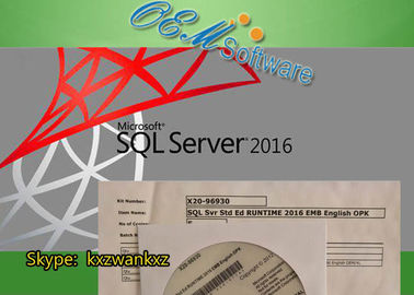 Oryginalny Microsoft SQL Server 2016 OPK Std Ed Runtime 2016 Emb