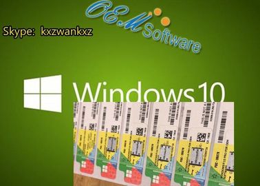 Aktywacja online Windows 10 Coa Naklejka Klucz detaliczny Zastosowanie do laptopa PC