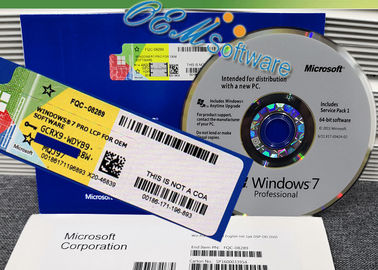 Komputer Windows 7 Professional Box Pakiet OEM Pakiet OEM Klucz Hologram Naklejka COA DVD