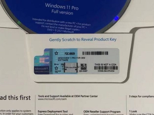 Naklejka Coa Aktywacja online Windows 11 Pro / klucz licencyjny Home