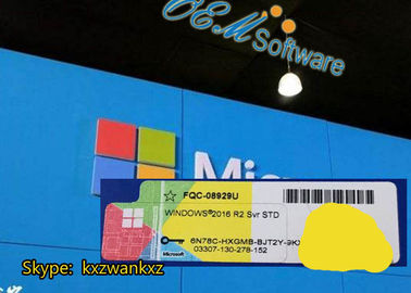 Oficjalny klucz produktu Windows Server 2016 R2 Hologram Coa Sticker Licencja detaliczna