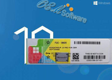 FQC - 08929 Windows 10 Coa Sticker, Retail Windows 10 Pro Klucz licencyjny