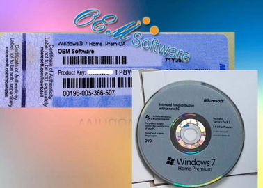 Oryginalna naklejka na system Windows 7 Coa, oryginalny system Windows 7 Home Premium Coa