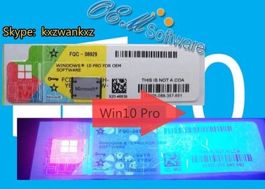 Komputerowa naklejka Coa na Windows 10, Win 10 Professional OEM Key Hologram Label