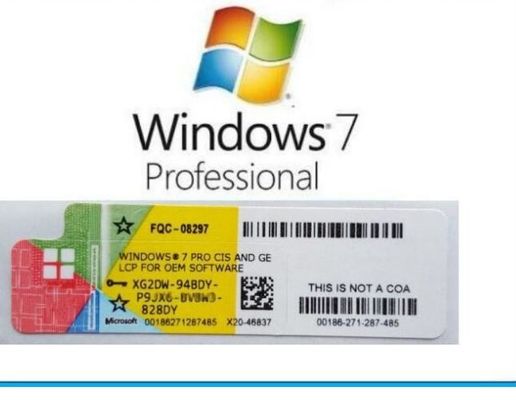 Oryginalna naklejka Windows 7 Coa Klucz OEM Windows 7 Home Premium Coa
