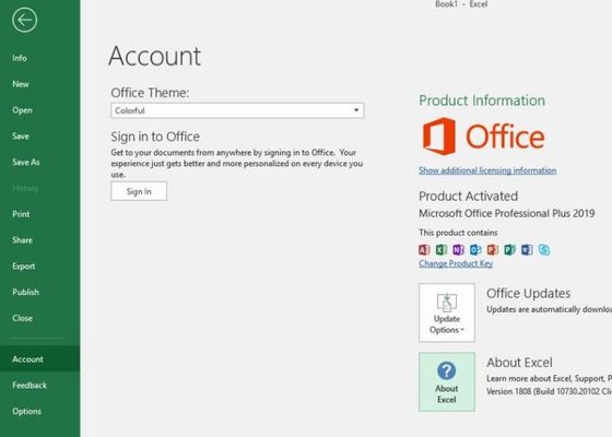 Wiążący klucz produktu PKC Microsoft Office 2019 Klucz FPP Office Pro Plus 2019